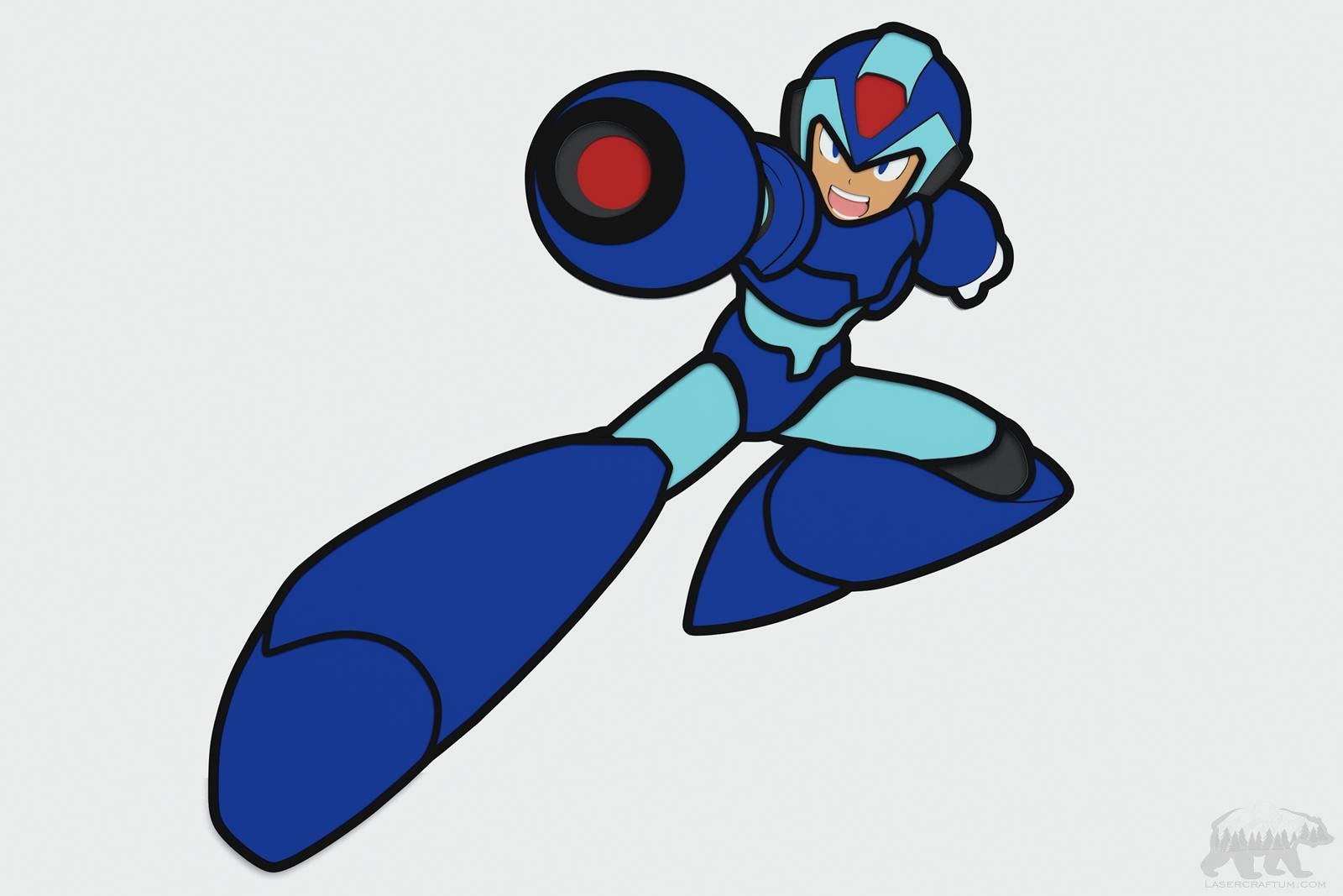 Mega Man Layered Design for cutting