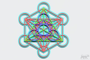 Metatron's Cube Layered Design for cutting