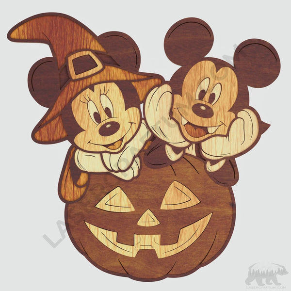 Mickey and Minnie Mouse Layered Design for cutting