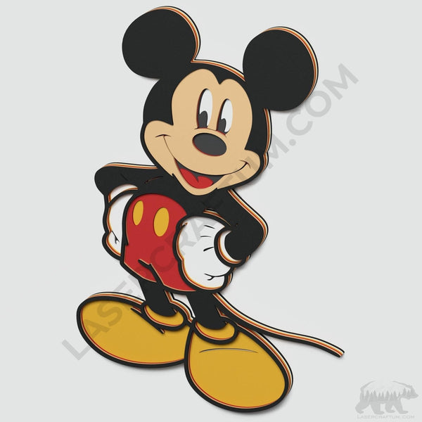 Mickey Mouse Layered Design for cutting