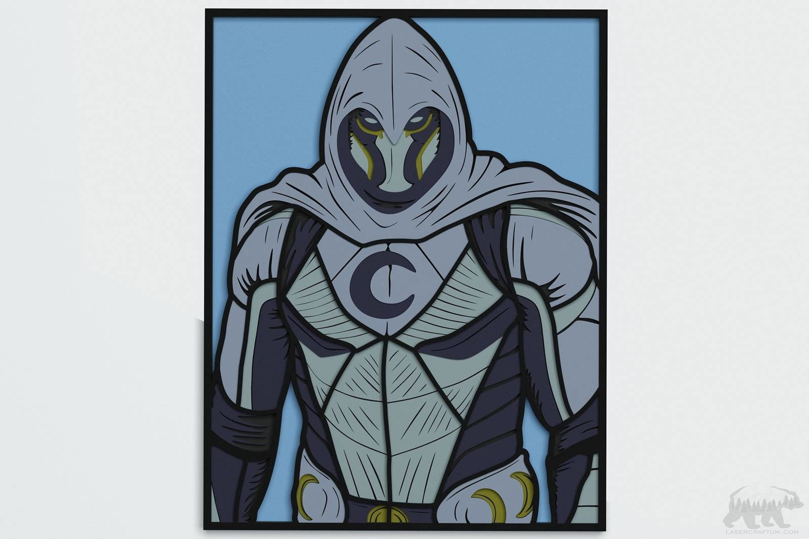 Moon Knight Layered Design for cutting