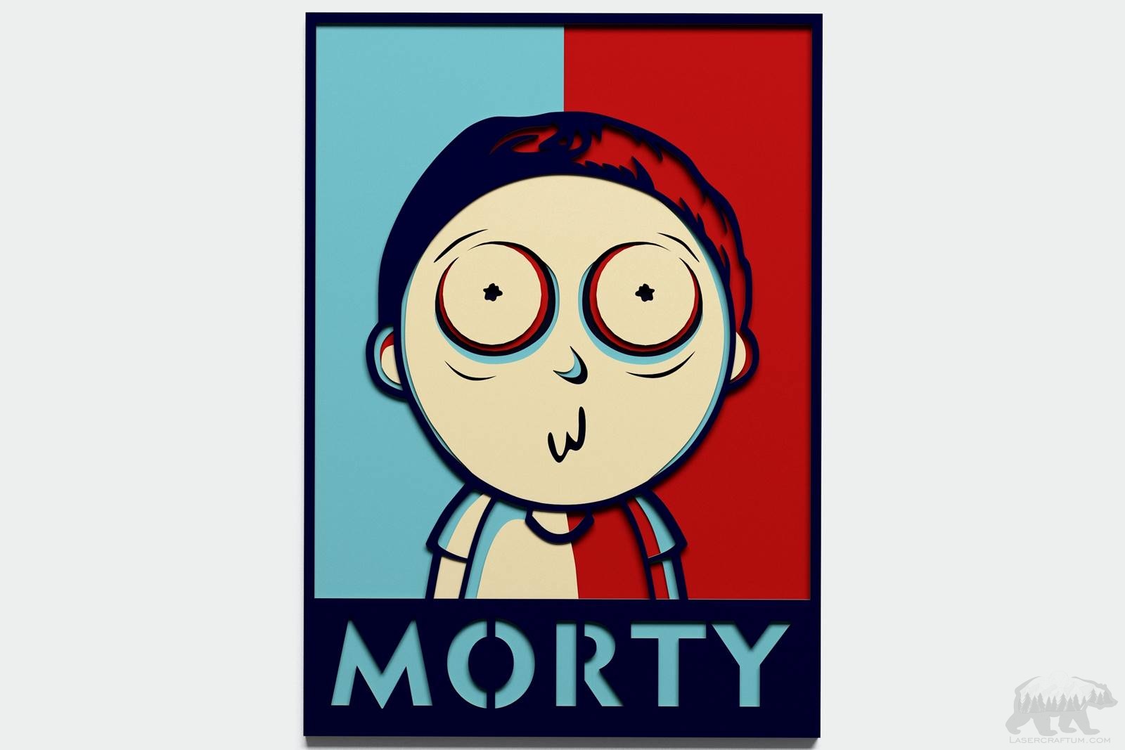 Morty Layered Design for cutting