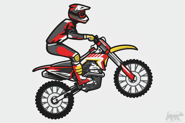 Motocross Layered Design for cutting
