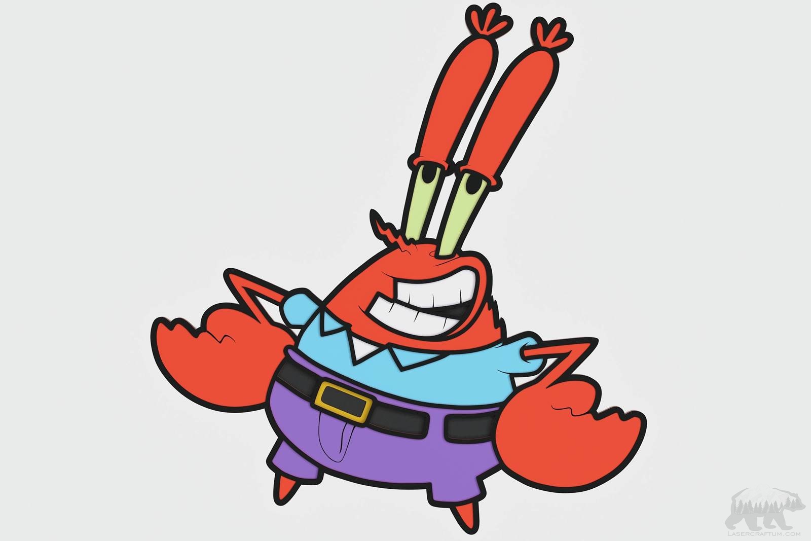 Mr. Crabs Layered Design for cutting