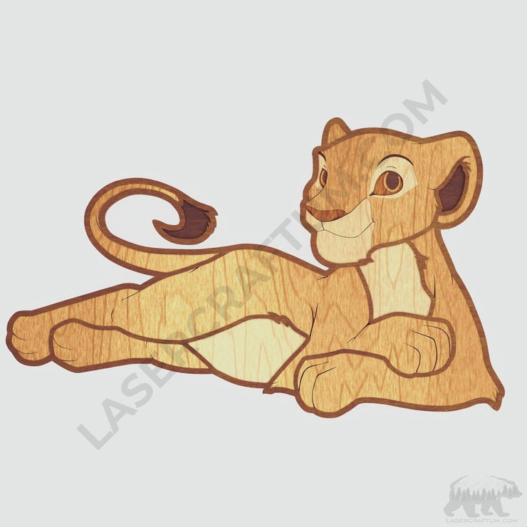 Nala (The Lion King) Layered Design For Cutting - LaserCraftum