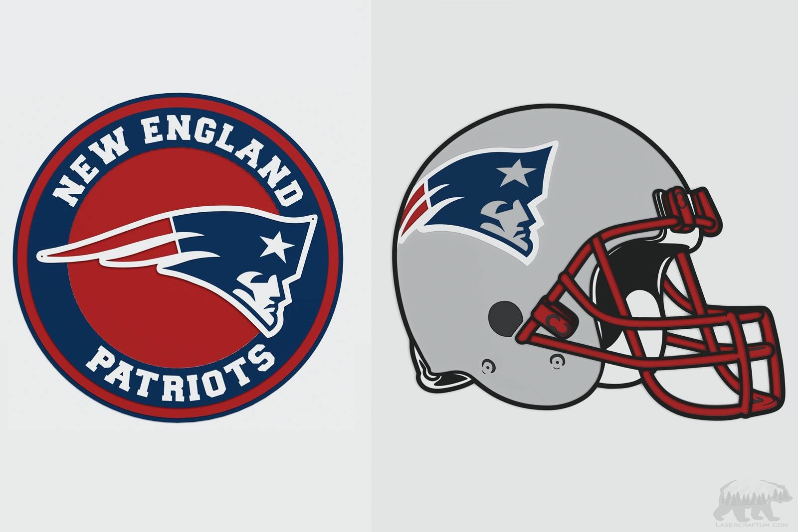 New England Patriots Layered Design for cutting