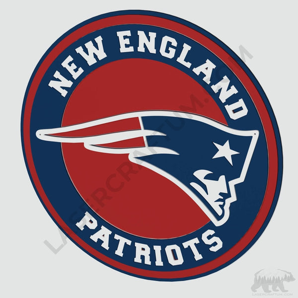 New England Patriots Layered Design for cutting