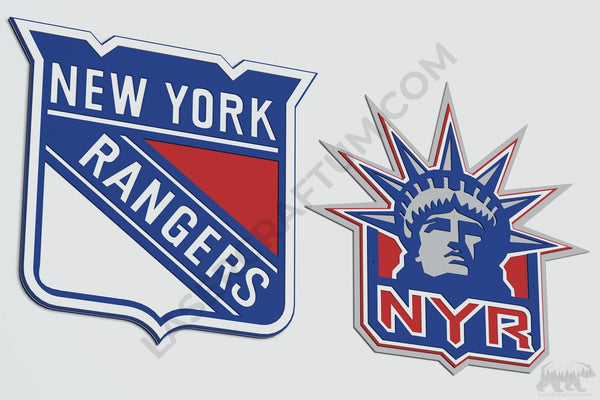 New York Rangers Layered Design for cutting