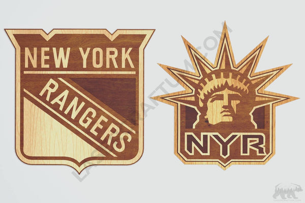 Ny Rangers Lettering Kit New York Rangers Layered Design for cutting - LaserCraftum