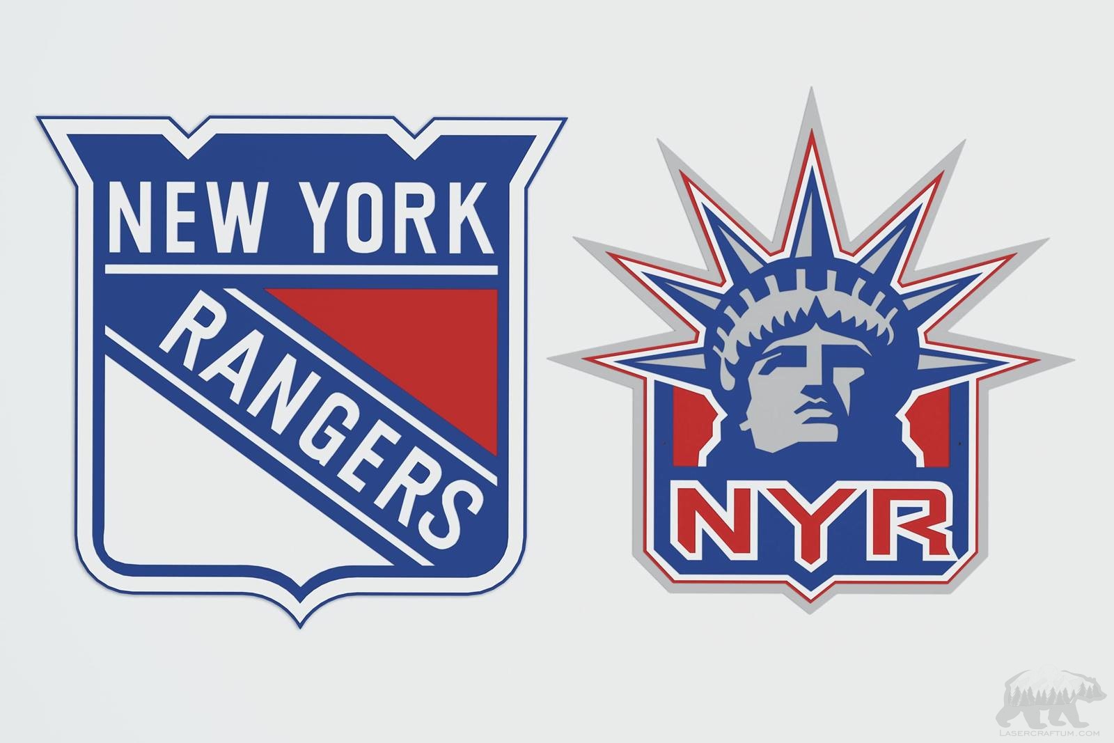 New York Rangers Layered Design for cutting - LaserCraftum