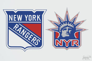 New York Rangers Layered Design for cutting