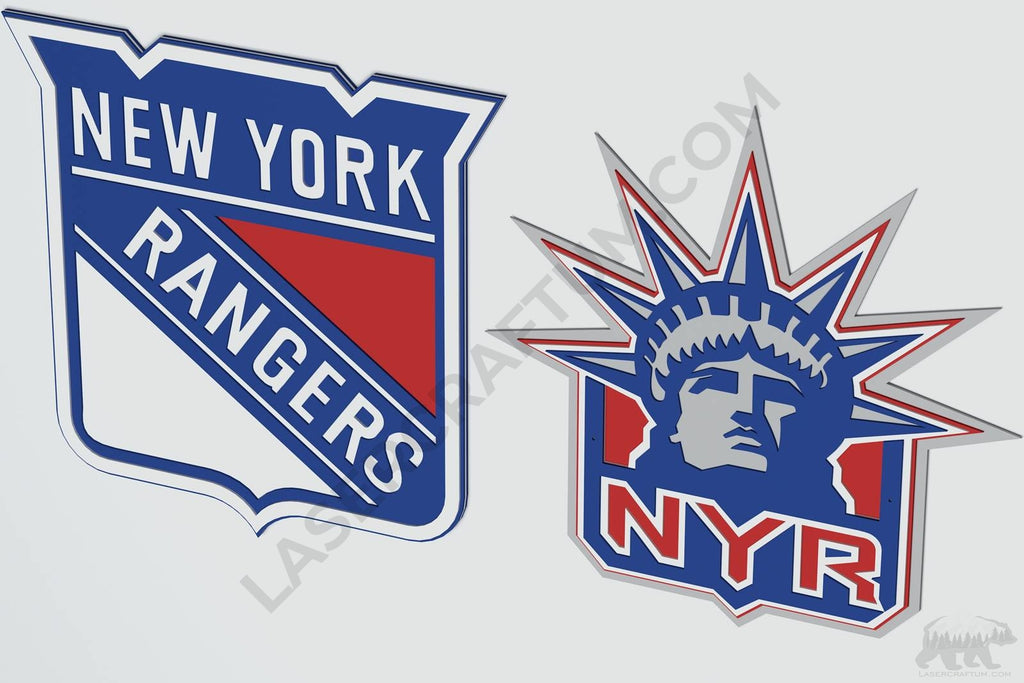 Ny Rangers Lettering Kit New York Rangers Layered Design for cutting - LaserCraftum