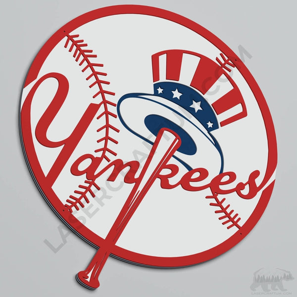 New York Yankees Layered Design for cutting