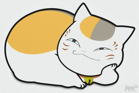 Nyanko-Sensei Cat Layered Design for cutting