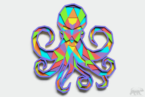 Octopus Layered Geometric Design for cutting