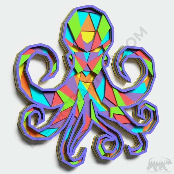 Octopus Layered Geometric Design for cutting