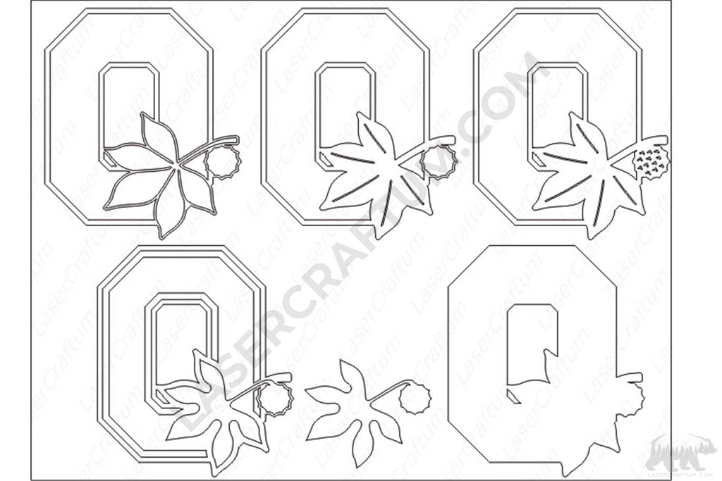 ohio-state-university-logo-layered-design-for-cutting-lasercraftum for Free Printable Ohio State Logo Ohio State University Logo Layered Design for cutting - LaserCraftum for Free Printable Ohio State Logo