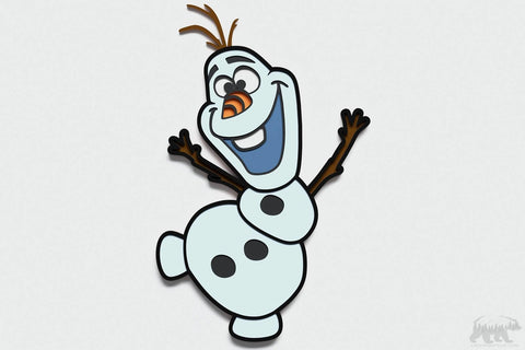 Olaf Layered Design for cutting