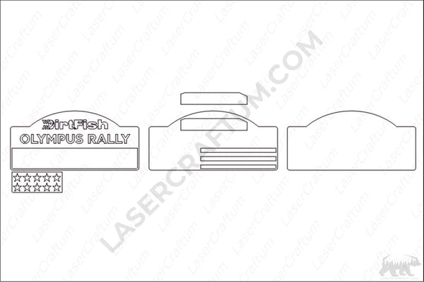 Olympus Rally Logo Layered Design for cutting