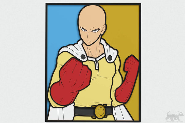 One-Punch Man Layered Design for cutting