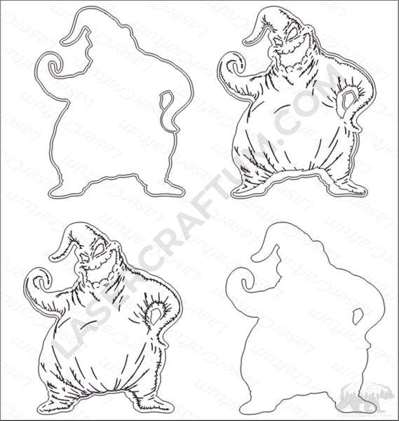 Oogie Boogie & Zero Dog Layered Design for cutting