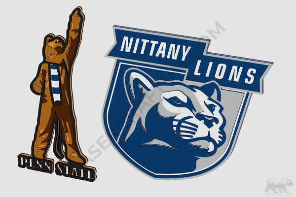 Penn State Nittany Lions Layered Design for cutting