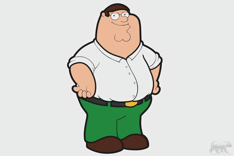 Peter Griffin Layered Design for cutting