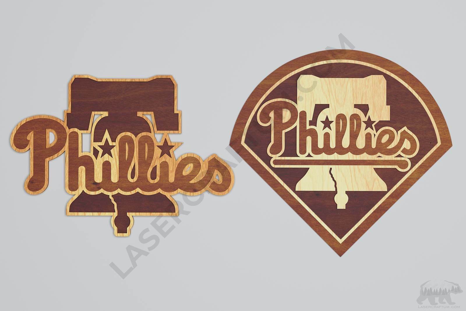Philadelphia Phillies Layered Design for cutting - LaserCraftum