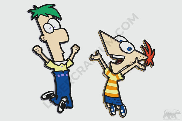 Phineas and Ferb Layered Design for cutting