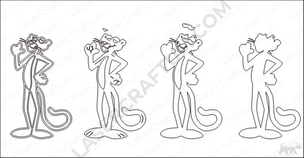 Pink Panther Layered Design for cutting