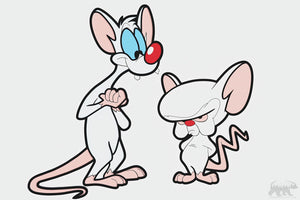 Pinky and The Brain Layered Design for cutting