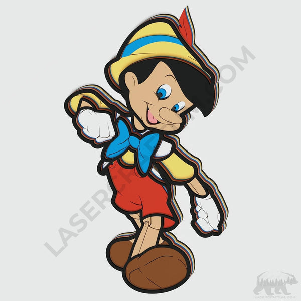 Pinocchio Layered Design for cutting