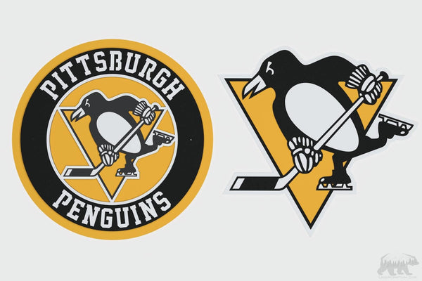 Pittsburgh Penguins Layered Design for cutting
