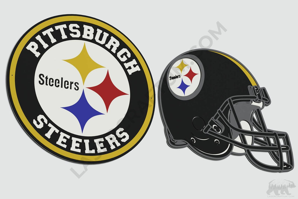 Pittsburgh Steelers Layered Design for cutting - LaserCraftum
