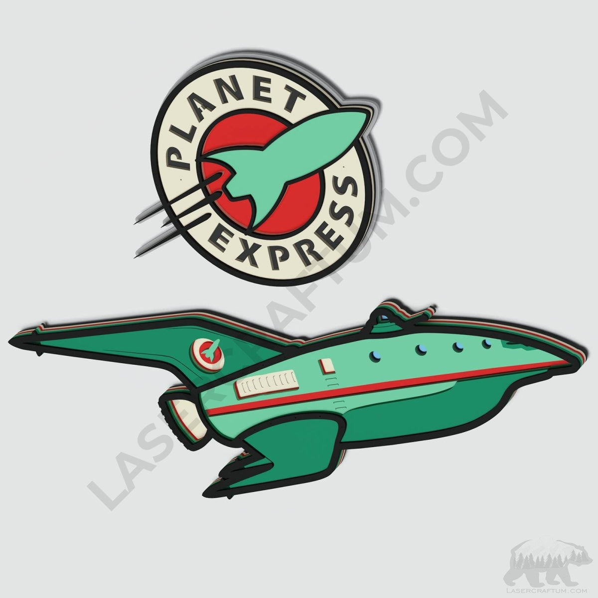 Planet Express Ship Color Code Planet express ship tattoo - Bronctattooaus.com