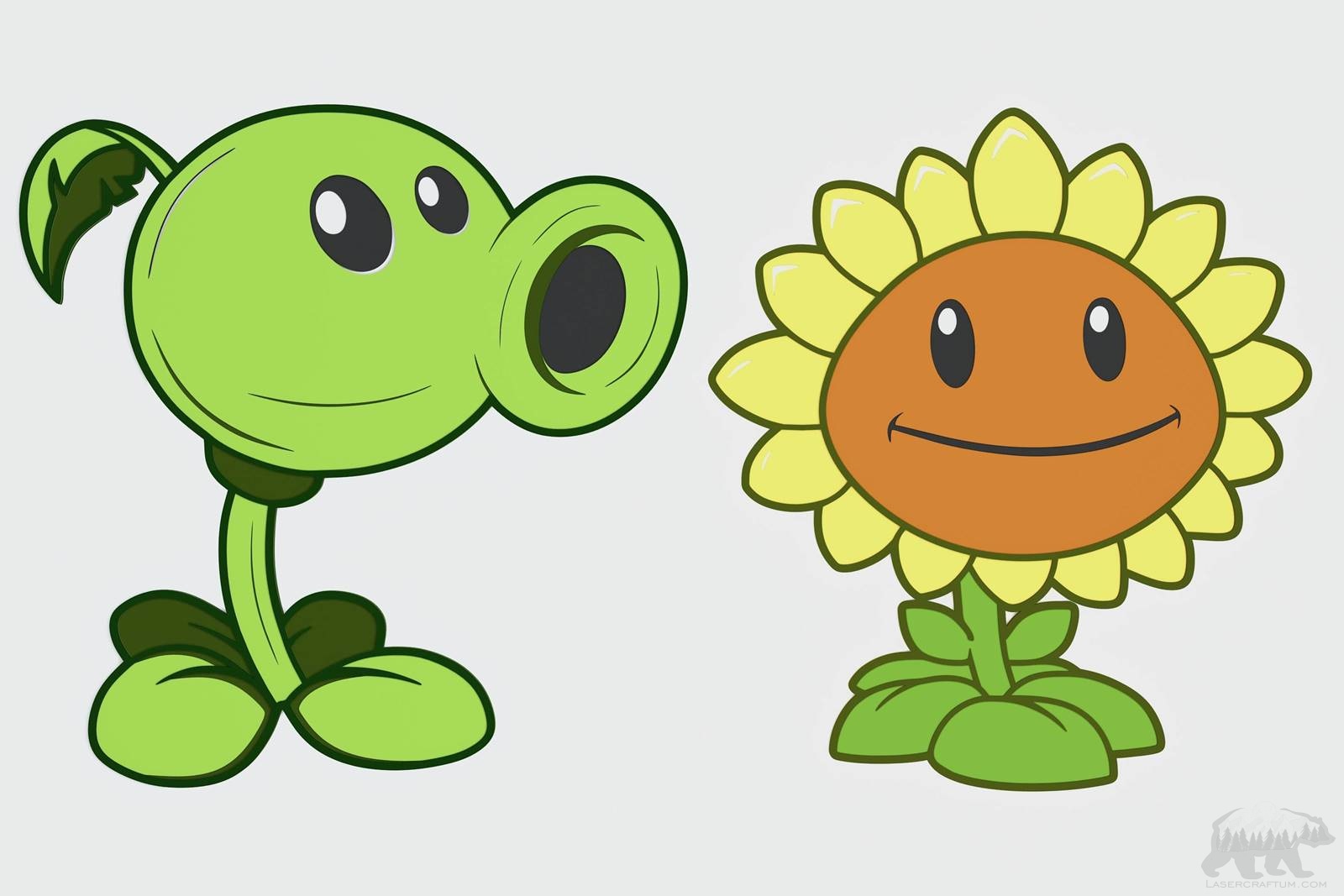 Plants vs Zombies Set of Layered Designs for cutting