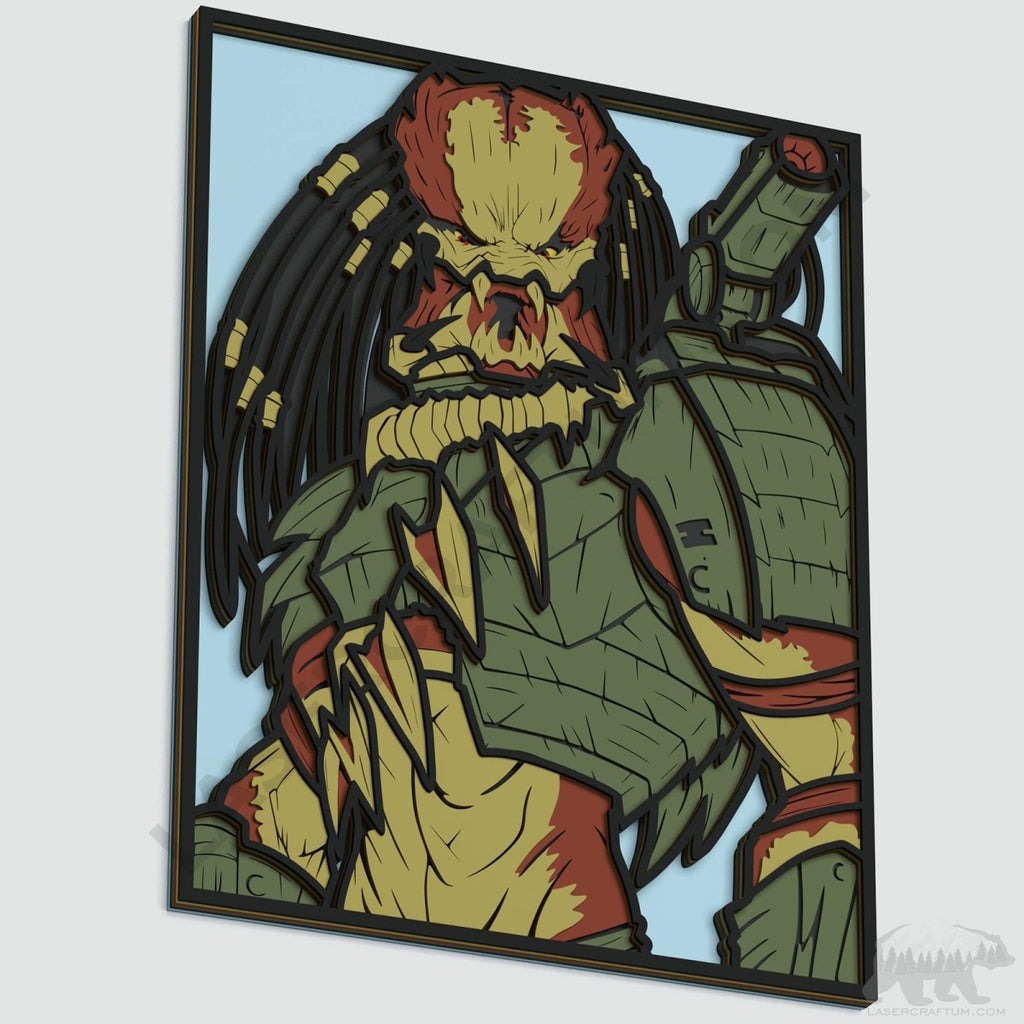 Predator Laset Predator Layered Design for cutting - LaserCraftum