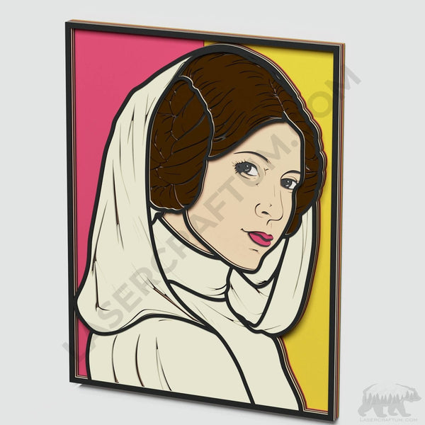 Princess Leia Layered Design for cutting