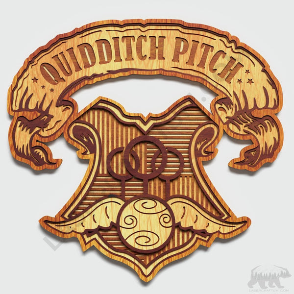 Quidditch Crest Layered Desgn for cutting