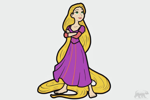 Rapunzel Layered Design for cutting