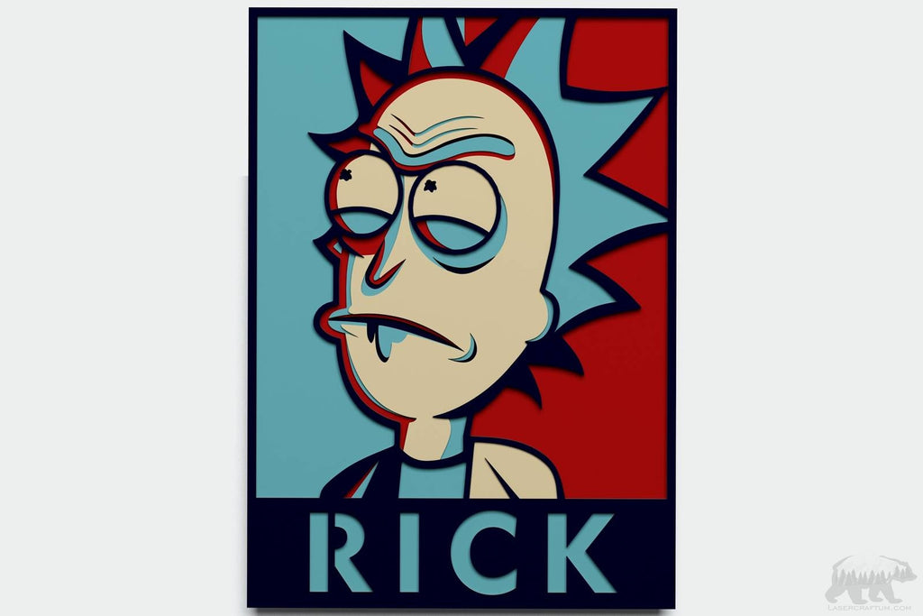 Rick Layered Design for cutting - LaserCraftum