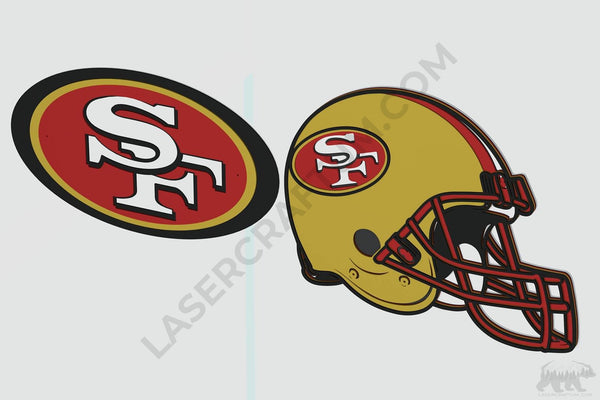 San Francisco 49ers Layered Design for cutting
