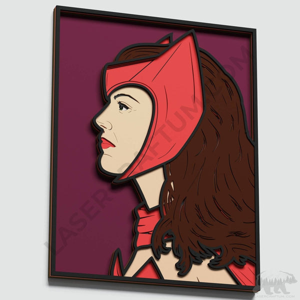 Scarlet Witch Layered Design for cutting