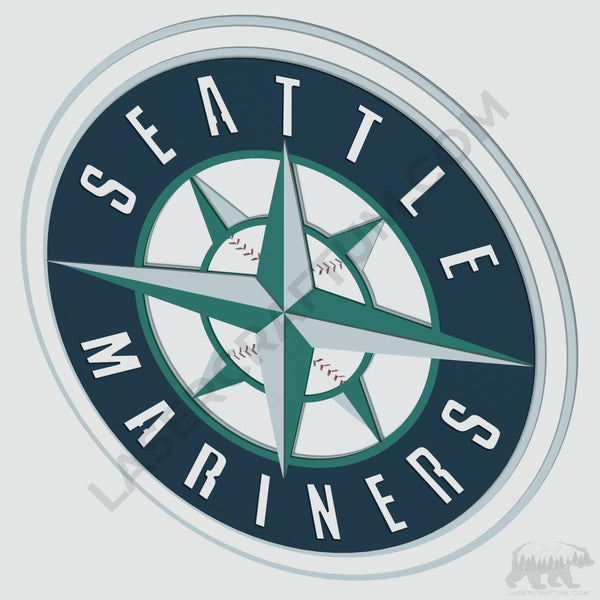 Seattle Mariners Layered Design for cutting