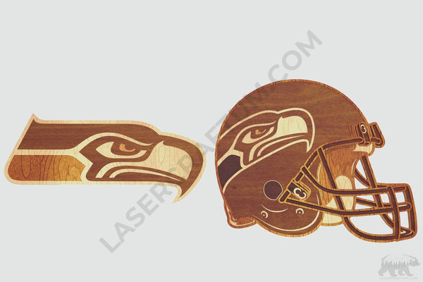 Seattle Seahawks Layered Design for cutting