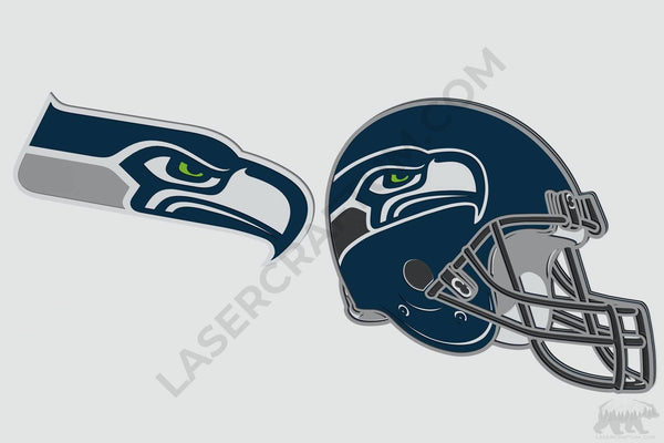 Seattle Seahawks Layered Design for cutting