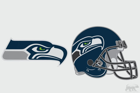 Seattle Seahawks Layered Design for cutting