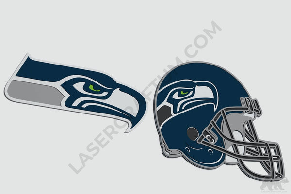 Seattle Seahawks Layered Design for cutting