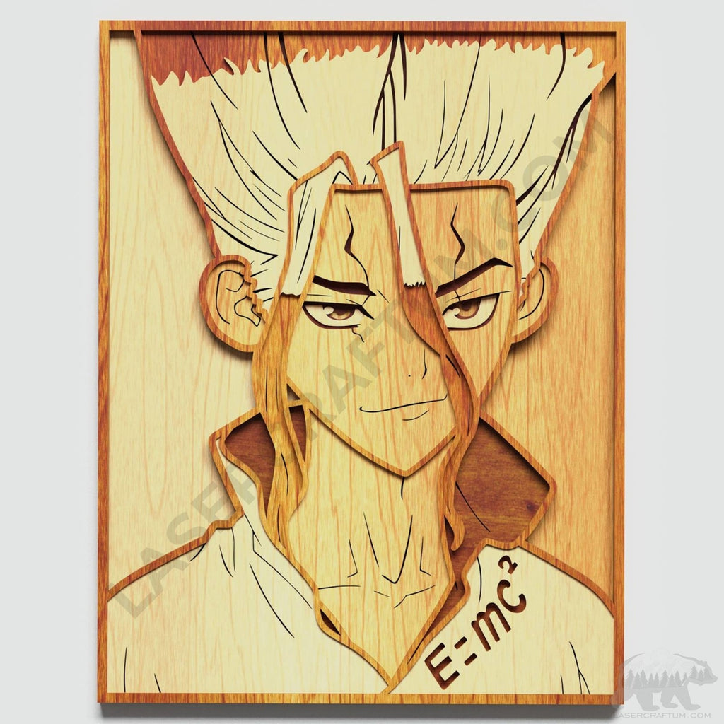Senku Numbers Senku Layered Design for cutting - LaserCraftum