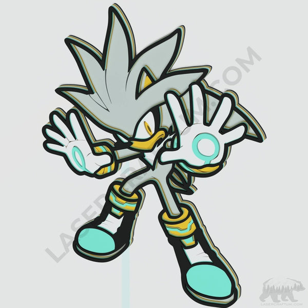Silver the Hedgehog Layered Design for cutting